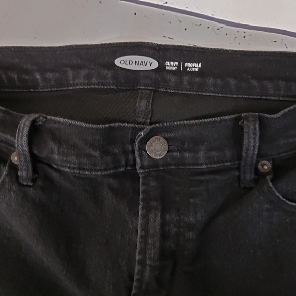 Old Navy Curvy Skinny Black Jeans Size 6 - Picture 4 of 6